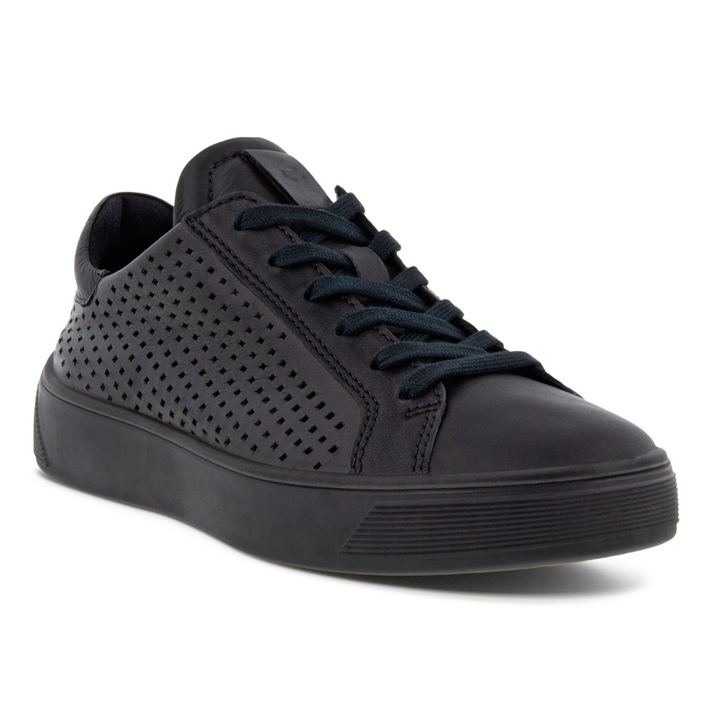 Tenis Mujer - ECCO Street Tray Laced - Negros - NOT239167